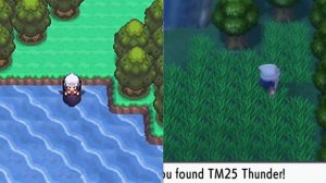 sinnoh lake theme but dpp version in one ear and bdsp in the other