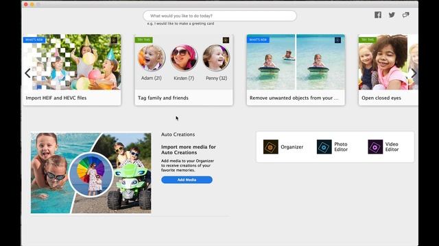 Photoshop Elements 2020 First Screen смотреть онлайн