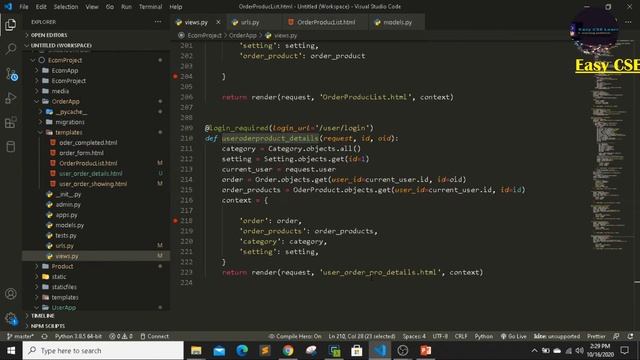 Django Full E-commerce website in Bangla | order product details on userpanel | part 62 смотреть онлайн