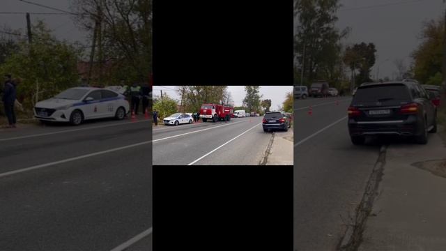 Автобус перевернулся в Подмосковье
