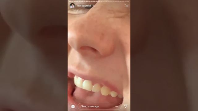 Lewis Capaldi Instagram Stories - Slagged off by Noel Gallagher. (What a day) смотреть онлайн