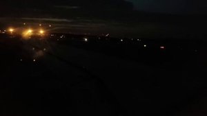 Взлет из Москвы ночью Take off from Moscow on night Aeroflot Airbus 320 Full HD