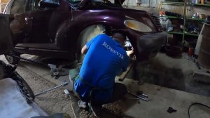 Chrysler PT cruiser ремонт двигателя. Часть 9 (демонтаж помпы, делаем спец ключ)