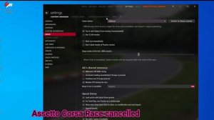 Assetto Corsa Race Cancelled Content Manger Fix