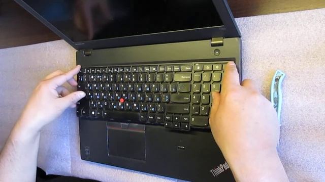 Заміна клавіатури на ноутбуці ThinkPad T550 /Замена клавиатуры на ноутбуке Lenovo ThinkPad T550 смотреть онлайн