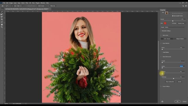 #11 Как выделять и вырезать волосы, деревья, траву в Adobe Photoshop смотреть онлайн