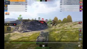 Вытащил бой в WoT blitz 3 (было сложно)