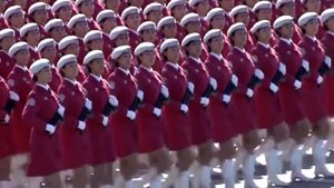 Китайские девушки - военный парад ( КАТЮША )