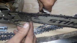 заточка цепи для продольного пиления и заточка цепи для бензопилы напильником