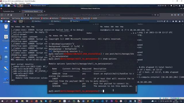 CTF (Capture the Flag) - Blue. TryHackMe.