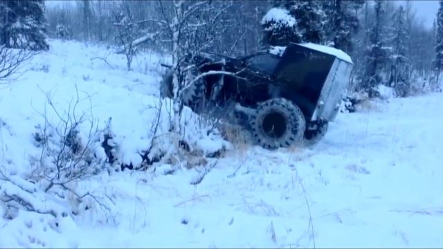 Самодельный колесный вездеход из Ваз 2109 на ободрышах. Homemade all-terrain vehicle