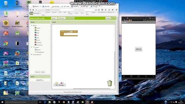 App Inventor 2 - How to link a button to a website смотреть онлайн