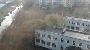 Первая гроза и ливень в Москве 22 апреля 2021