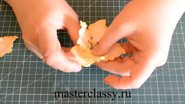 Foam flowers tutorial. Цветы из фоамирана. Красивый гладиолус своими руками. Видео урок