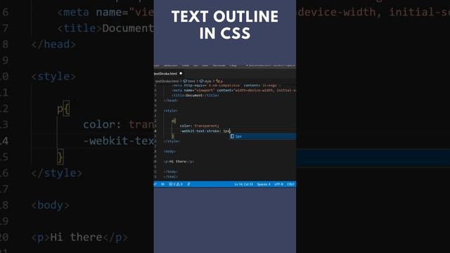 Text Stroke in CSS