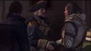 Assassin's Creed III George Washington Introduction Cutscene, Charles Lee Gossip HD Gameplay PS3202