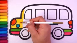 Школьный автобус#как нарисовать#раскраска#School bus#how to draw#coloring#