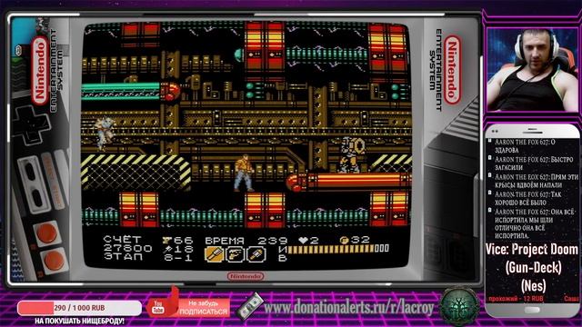 СТРИМ - Vice: Project Doom (Gun-Deck)(Nes) - стильный боевичок. смотреть онлайн
