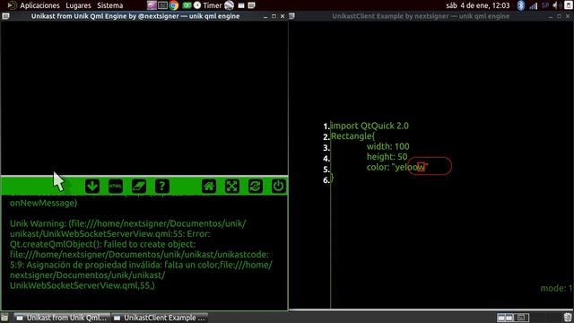 Aplicación QtQuick WebSockets Server/Client con Unik смотреть онлайн