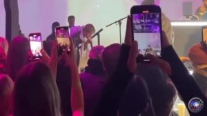 Justin Bieber performs STAY with Kid Laroi at the opening OBB studio in LA