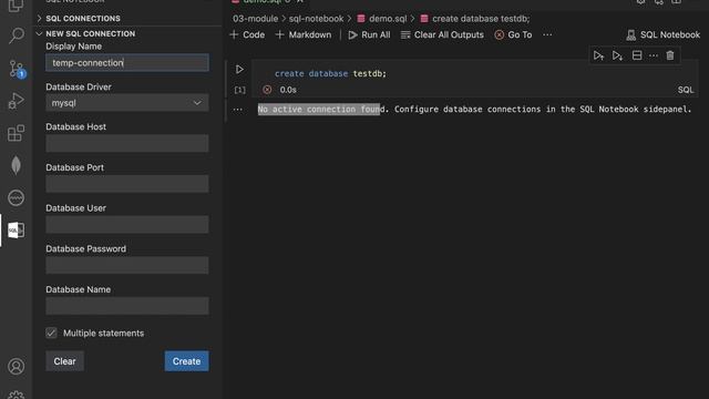 MySQL VSCode Extension - MERN Stack Full Course Playlist - 056