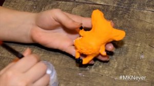 Лисичка. Мастер класс, как сделать елочную игрушку из папье-маше.