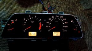 Тест стрелок ВАЗ при включении зажигания на панелях АП