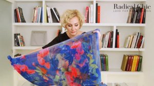 Как носить большой шерстяной платок. Глитч