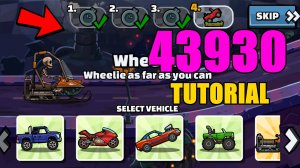 🎮 43930 TUTORIAL 🎮 (Difficult Rider) - Hill Climb Racing 2