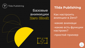 Tilda Publishing | Базовые анимации в Zero Block