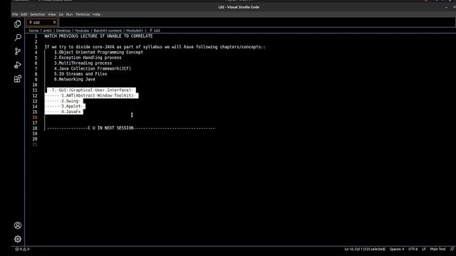 Lesson 02|| Core java chapters || Module 01||Core Java ||HeapCode