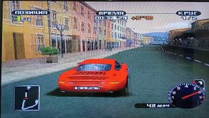 игра пс1 NFS тест на приставке  game box m10