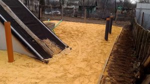 Песчаная подушка под фундаментную плиту гаража.