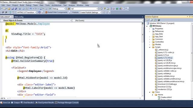 Part 85   Enable client side validation in asp net mvc