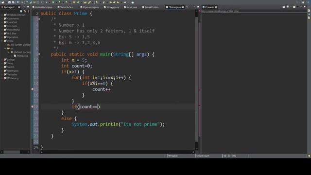 Prime Number Program in Java | How to check a given number is prime or not in Java смотреть онлайн