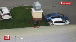 Дети кидают булыжники в автомобили