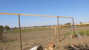 Стройка новой теплицы, день второй