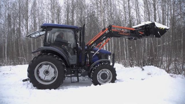 Трактор LOVOL TD904 с фронтальным погрузчиком FRONTLIFT
