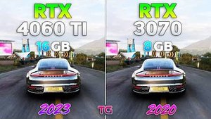RTX 3070 8GB vs RTX 4060 Ti 16GB  тест в 8 играх 1080 DLSS 3.0