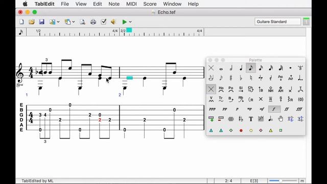 TablEdit Tutorial For MacOS