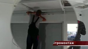 Монтаж торгового павильона