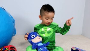 Super Giant  Surprise Egg Opening Fun With Catboy Gekko  CKN