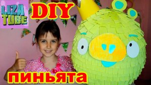 ANGRY BIRDS ПИНЬЯТА для вечеринки ДиАйВай (✯◡✯) Лиза и питомцы.