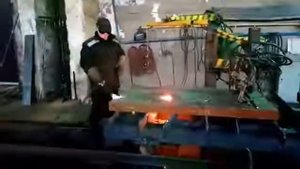 газорезка прожиг 100мм стали(burning metal)