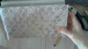 Кресло. Обтяжка тканью одной стороны спинки