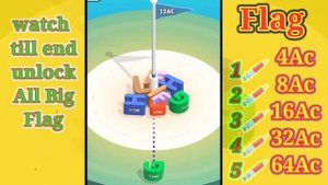 Merge Blocks 3D 2048 puzzle | Unlock (8Ac...64Ac) flags 2048 ball 3d video games New Update Levels#