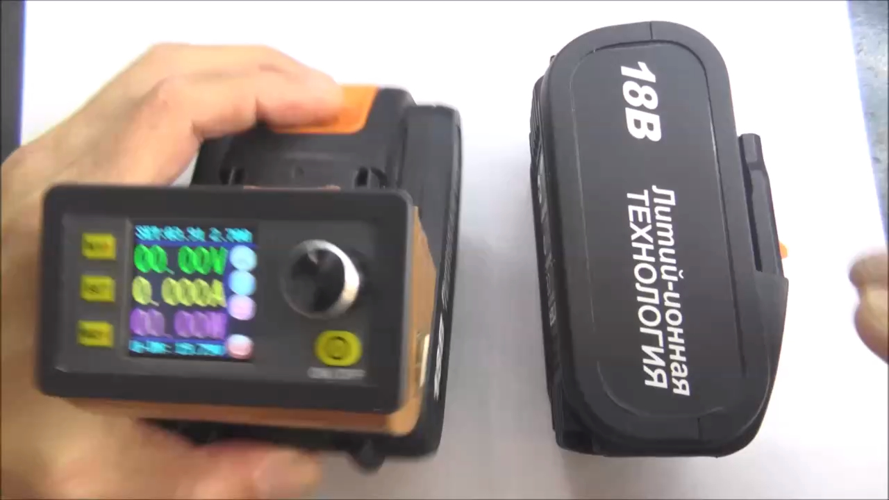 Блок питания на аккумулятор от шуруповёрта, мощный регулируемый повербанк смотреть онлайн