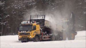 Huddig 1160 With Snowblower & Volvo FM 400 & FM12 420