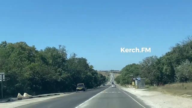 На выезде из Керчи завершили ремонт дороги смотреть онлайн