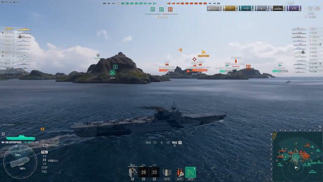 АВИАНОСЕЦ ENTERPRISE! АМЕРИКАНСКИЙ БРОНЕБОЙЩИК! МИР КОРАБЛЕЙ/WORLD OF WARSHIPS